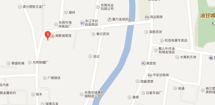 東莞華方仕激光刀模有限公司地圖